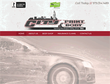 Tablet Screenshot of citypaintandbody.com